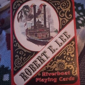 Vintage Robert E Lee Riverboat Playing Cards in Tin NIB